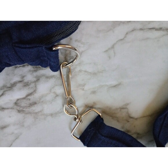 Handmade Crossbody Bag Zip 4 Pockets Quilted Embroidered - Picture 11 of 11